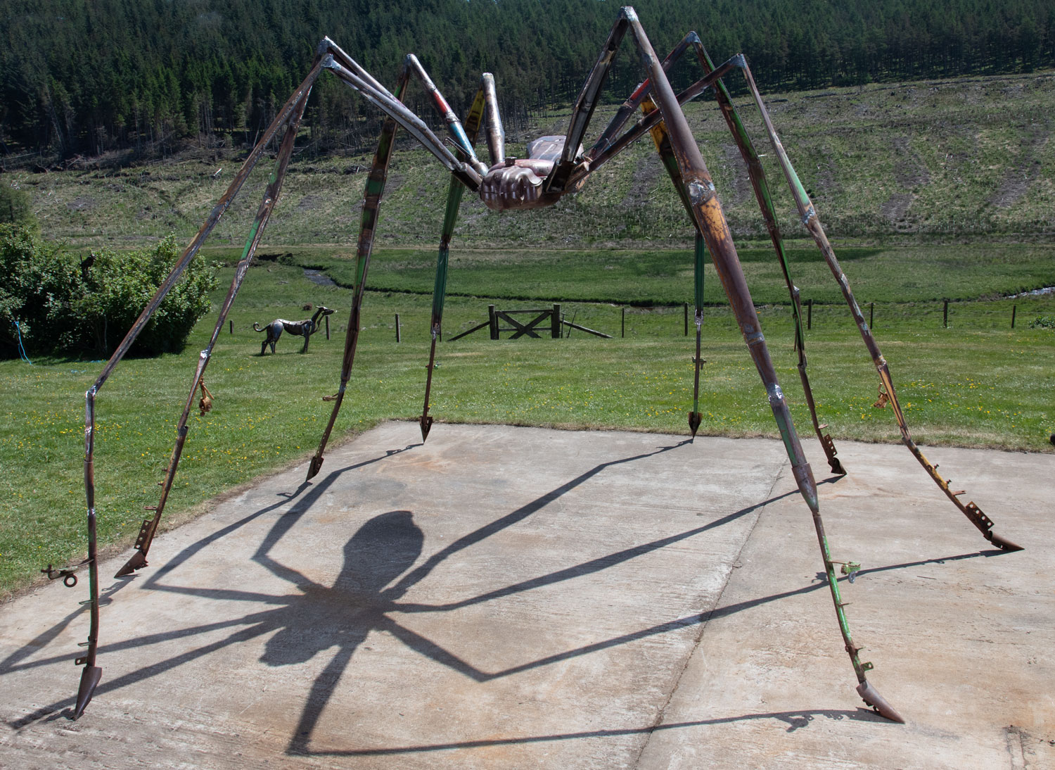 giant metal spider